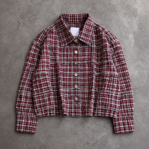 Custom Flannel Jacket with Cropped Plaid Fit