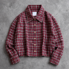 Custom Flannel Jacket with Cropped Plaid Fit