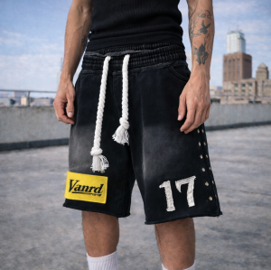 Custom Sweat Shorts with Washed Finish, Private Label