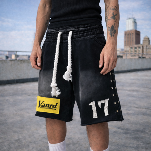 Custom Sweat Shorts with Washed Finish, Private Label