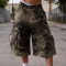 Custom Shorts with Camo Cargo Pockets, Private Label