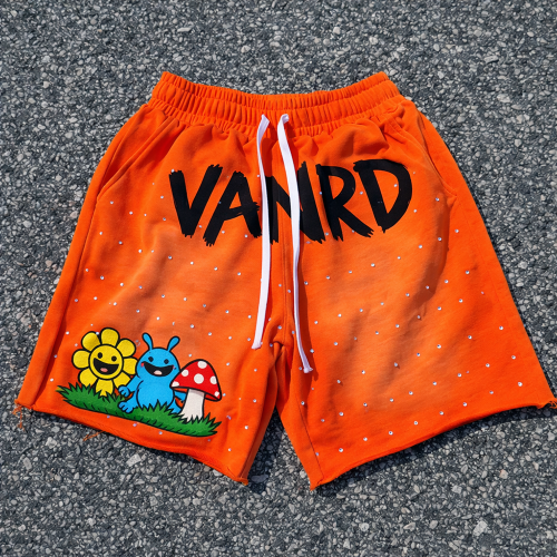 Custom Sweat Shorts with Graphic Print, Private Label