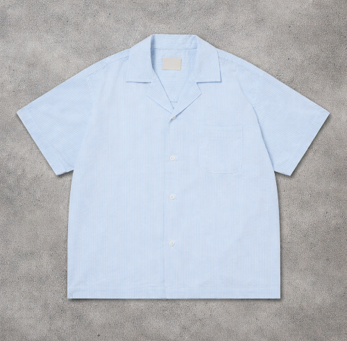 Custom T Shirt Camp Collar Shirt, Private Label