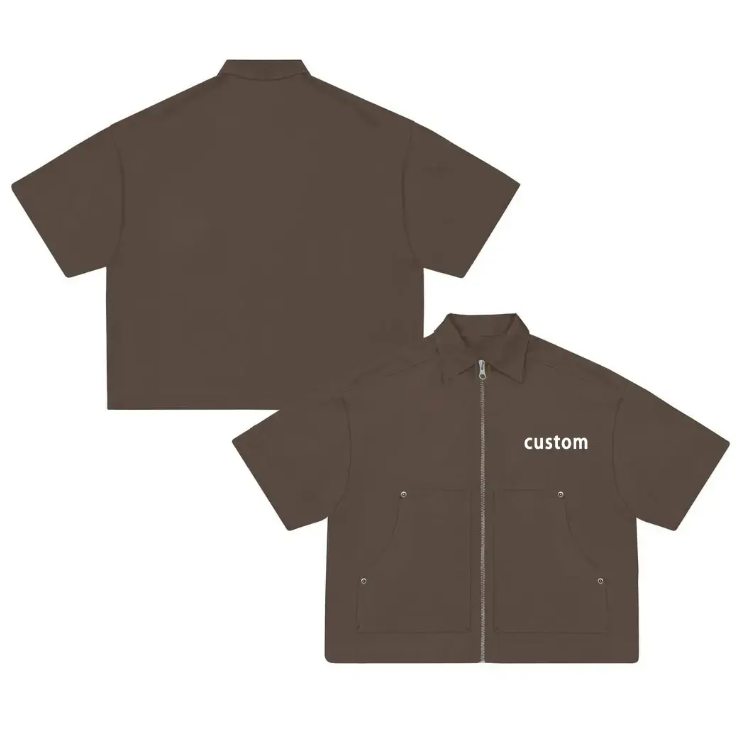 Green retro jacket model display