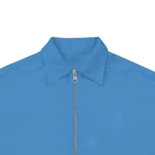 Short Sleeve Zip Shirt with custom zip up jacket look