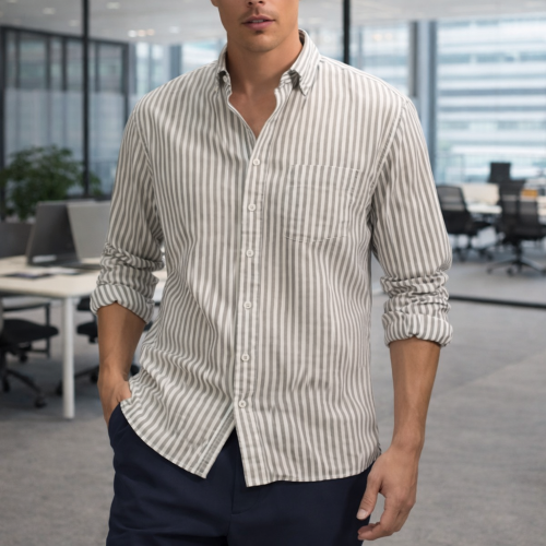 Custom Striped Shirts for Private Label Menswear