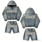 Custom Tracksuit Set with Washed Zip Hoodie and Shorts