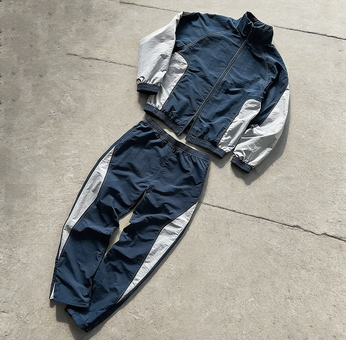 Custom tracksuit set in lightweight shell