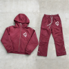 Custom tracksuit set with hooded jacket and snap pants