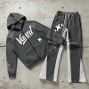 Custom tracksuit set with contrast flare pants