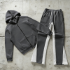 Custom tracksuit set with contrast flare pants