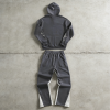 Custom tracksuit set with contrast flare pants