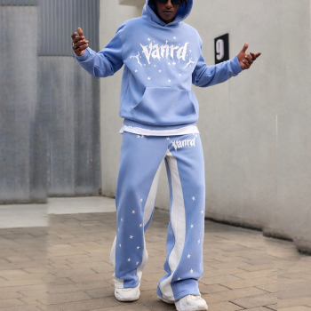 Custom tracksuits for star graphic hoodie set