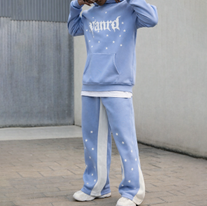 Custom tracksuits for star graphic hoodie set