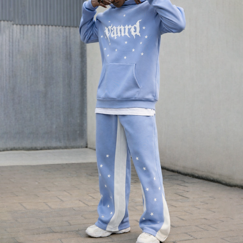 Custom tracksuits for star graphic hoodie set