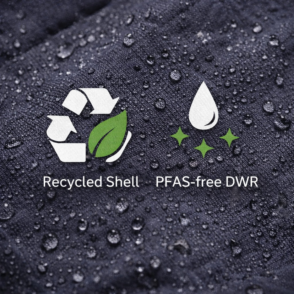 Are recycled materials and PFAS-free finishes becoming the new outerwear baseline?