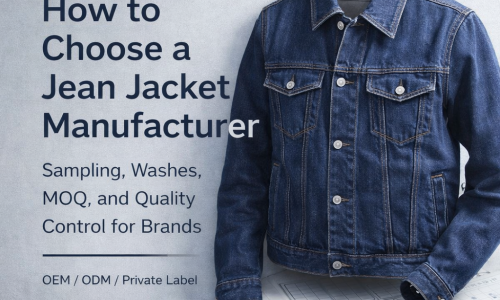 How to Choose a Jean Jacket Manufacturer in 2026: A Brand Guide to Sampling, Washes, MOQ, and Quality Control