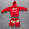 Custom Tracksuit Set with Zip Hoodie and Shorts