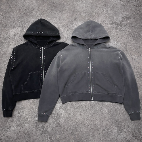 Custom Tracksuit Set with Zip Hoodie and Pants