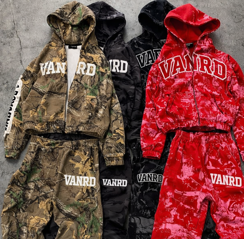 Custom Tracksuit Set with Camo Print for Private Label