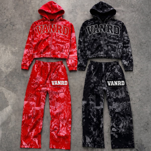 Custom Tracksuit Set with Camo Print for Private Label