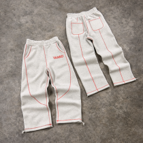 Custom Tracksuit Set with Cropped Hoodie and Wide-Leg Pants