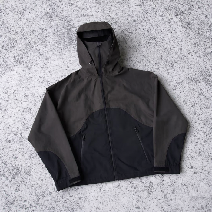 Custom windbreaker jacket with lightweight hooded fit