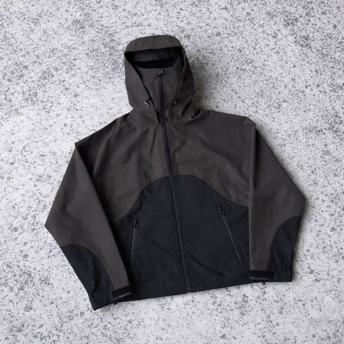Custom windbreaker jacket with lightweight hooded fit