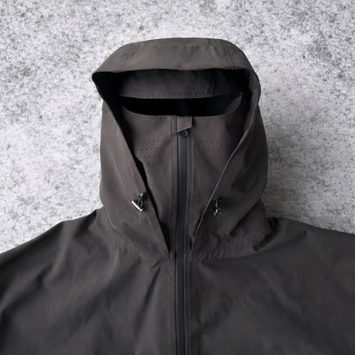 Custom windbreaker jacket with lightweight hooded fit