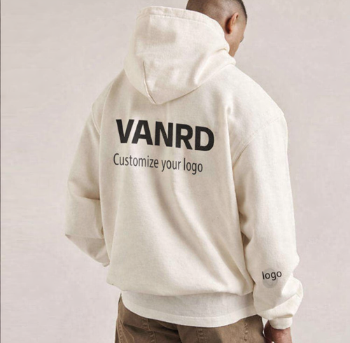 Custom oversized hoodie with back logo print