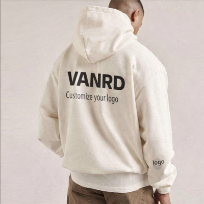 Custom oversized hoodie with back logo print