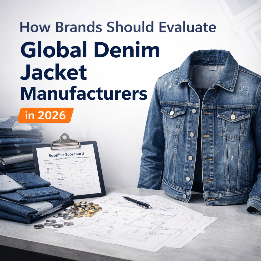How Brands Should Evaluate Global Denim Jacket Manufacturers in 2026: A Supplier Selection Guide Before Sampling and Bulk Orders