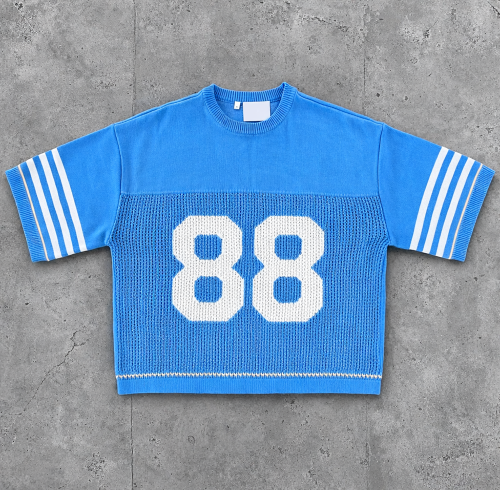 Custom Jersey T Shirt Manufacturer for Varsity Knit Tee