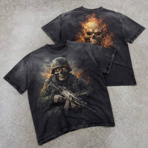 Custom T Shirt Manufacturer for Washed Graphic Tee