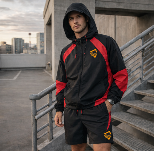 Custom Tracksuit Set for Hooded Shorts