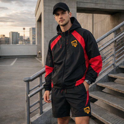 Custom Tracksuit Set for Hooded Shorts