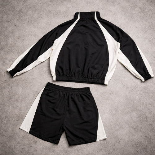 Custom Tracksuit Jacket and Shorts Set Manufacturer