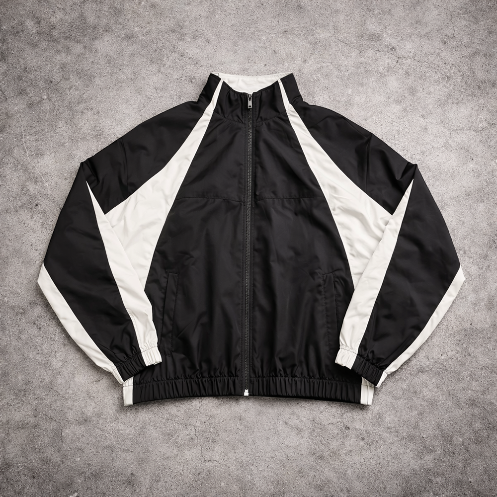 Green retro jacket model display