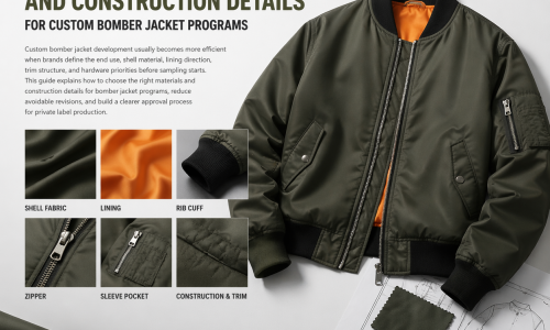 How to Choose the Right Materials and Construction Details for Custom Bomber Jacket Programs