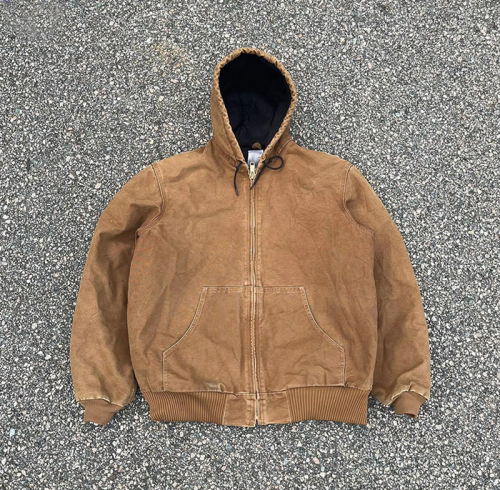 Custom Canvas Jacket With Hooded Workwear Design