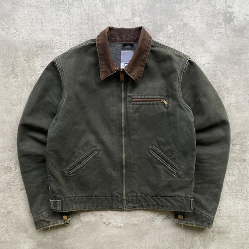 Custom Canvas Jacket With Corduroy Collar