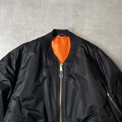 Custom Bomber Jacket With Orange Lining