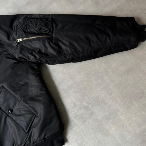 Custom Bomber Jacket With Orange Lining