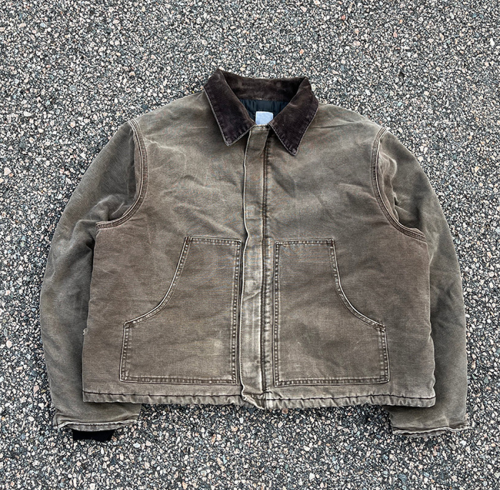 Custom Hooded Jacket With Washed Workwear Finish