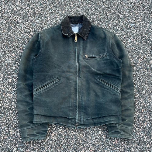 Custom Hooded Jacket With Washed Workwear Finish