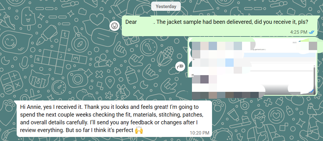 Custom Jacket Sample Development Case Study