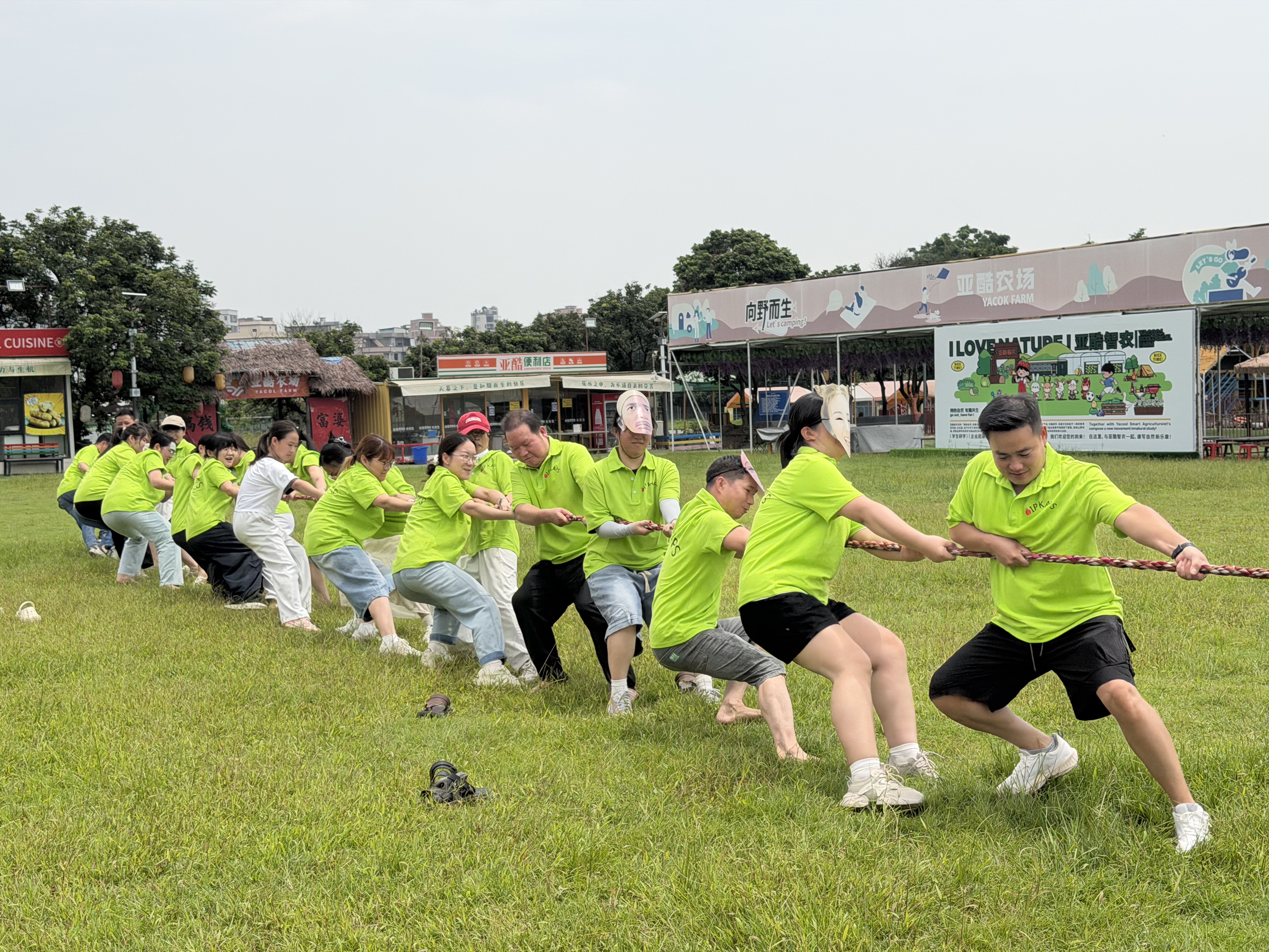 VANRD employees participating in teamwork activity