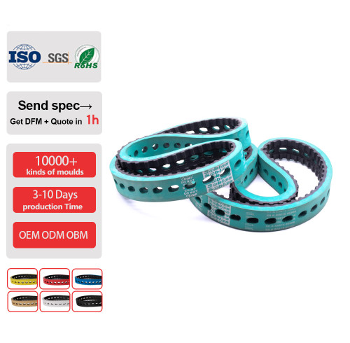 High Precision AT5-600 Coated Timing Belts for Package Machine Transmission Pitch 5mm