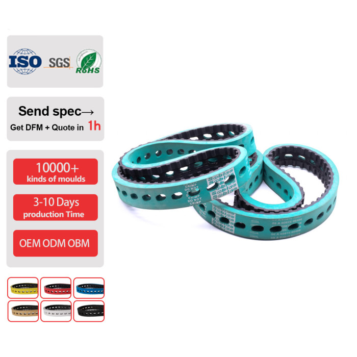 T10-560 Coated Timing Belts Toothed Rubber Belts for Package Machine Textile Machine Pitch 10mm