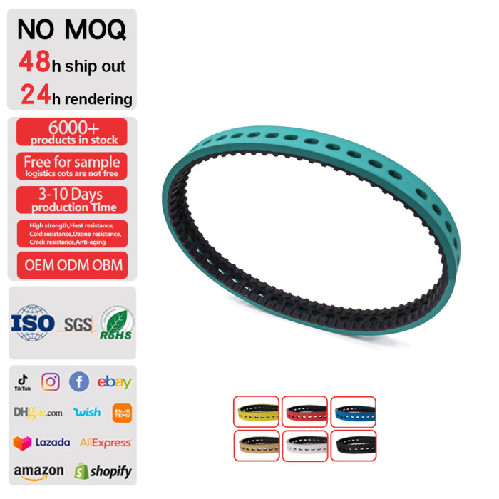 High accuracy B184MXL Coated Timing Belts Use for Pringting Machine Pitch 2.032mm